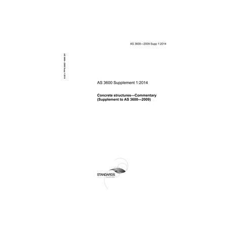 AS 3600-2009 Supp 1:2014 [ Available Superseded ]