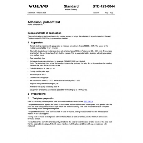 VOLVO STD 423-0044 0