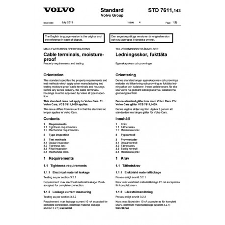 VOLVO STD 7611,143 0