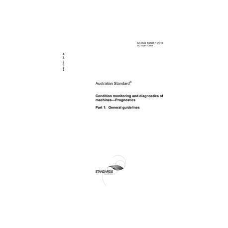 AS ISO 13381.1:2014