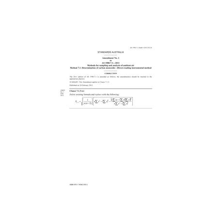 AS 3580.7.1-2011 AMDT 1
