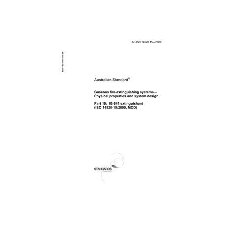 AS ISO 14520.15-2009 [ Superseded ]