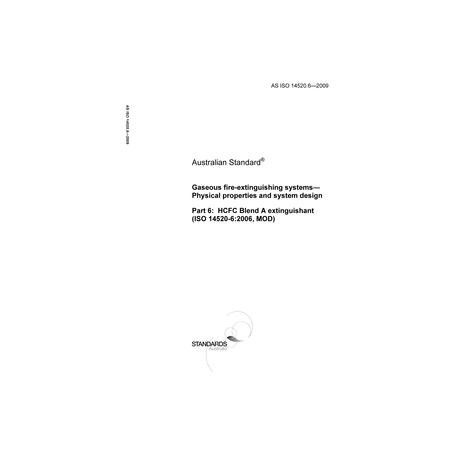 AS ISO 14520.6-2009 [ Superseded ]