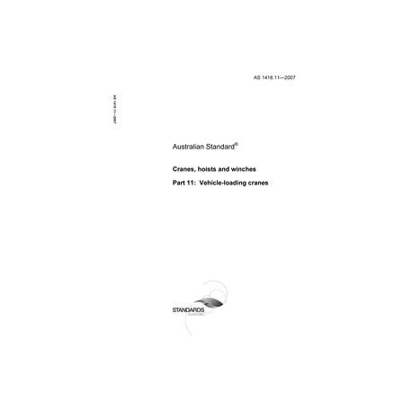 AS 1418.11-2007 [ Superseded ]