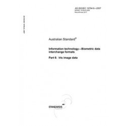 AS ISO IEC 19794.6-2007