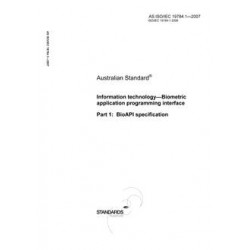 AS ISO IEC 19784.1-2007