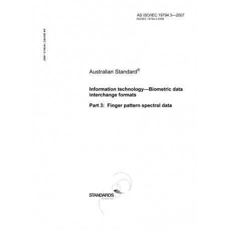 AS ISO IEC 19794.3-2007