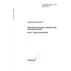 AS ISO IEC 19794.2-2007