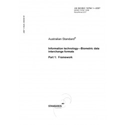 AS ISO IEC 19794.1-2007