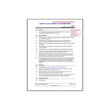 13485 P-425 Control of Quality Records