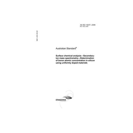 AS ISO 14237-2006