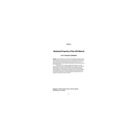 Autoclaved Aerated Concrete-Properties and Structural Design