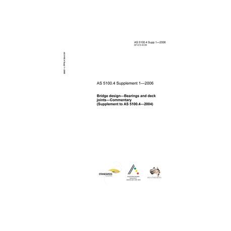 AS 5100.4 SUPP 1-2006 [ Obsolescent ]