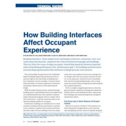 How Building Interfaces Affect Occupant Experience