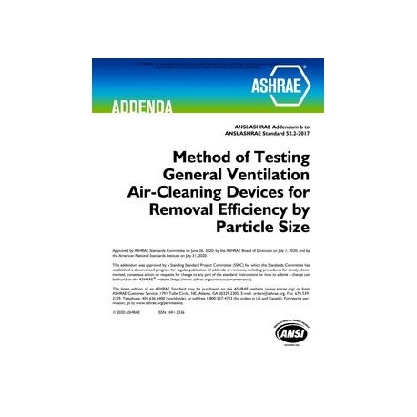 ASHRAE 52.2-2017 Addendum b