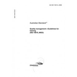 AS ISO 10015-2006