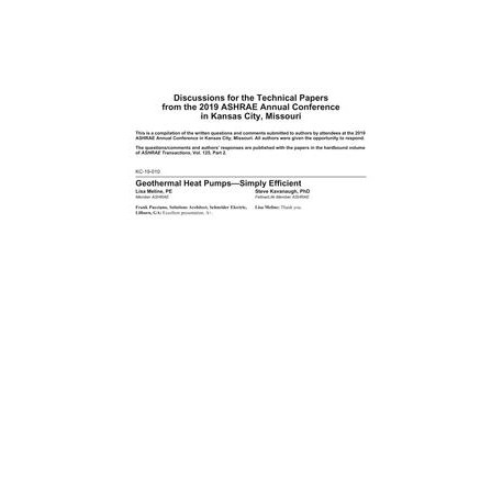 ASHRAE 125 Part 2 Discussions