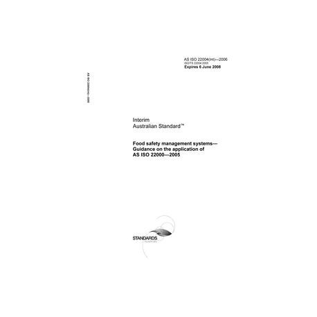 AS ISO 22004(INT)-2006