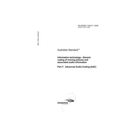 AS ISO IEC 13818.7-2006