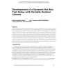 Development of a Dynamic Hot Box Test Setup with Variable Outdoor Climate