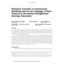 Moisture Transfer in Commercial Buildings Due to Air Leakage: A New Feature in the Online Airtightness Savings Calculator