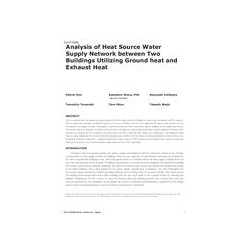 LV-17-C002 -- Analysis of Heat-Source Water Supply Network between Two Buildings Utilizing Ground Heat and Exhaust Heat