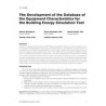 LV-17-C026 -- The Development of the Database of the Equipment Characteristics for the Building Energy Simulation Tool
