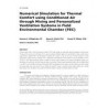AT-15-C058 -- Numerical Simulation for Thermal Comfort Using Conditioned Air through Mixing and Personalized Ventilation Systems