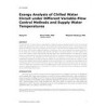 AT-15-C005 -- Exergy Analysis of Chilled-Water Circuit under Different Variable-Flow Control Methods and Supply Water Temperatur