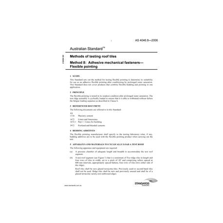 AS 4046.8-2006 [ Superseded ]