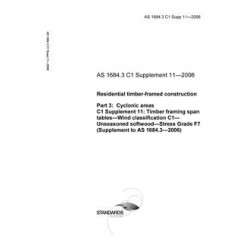 AS 1684.3 C1 SUPP 11-2006 [ Superseded ]