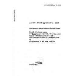 AS 1684.3 C2 SUPP 12-2006 [ Superseded ]