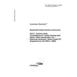 AS 1684.3 C2 SUPP 9-2006 [ Superseded ]
