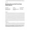 DE-13-C037 -- Modeling Advanced Heat Pump Water Heater Systems