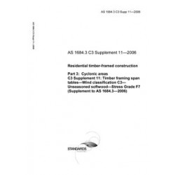 AS 1684.3 C3 SUPP 11-2006 [ Superseded ]