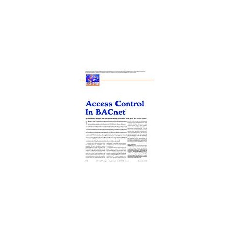Access Control In BACnetÂ®