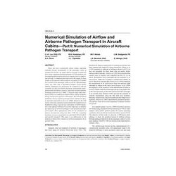 OR-05-08-5 - Numerical Simulation of Airflow and Airborne Pathogen Transport in Aircraft CabinsâPart II: Numerical Simulation 