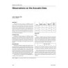 OR-05-14-3 (RP-1010) - Observations on the Acoustic Data