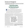Business and Management: Improving Profits By Reducing Rework