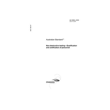 AS 3998-2006 [ Superseded ]