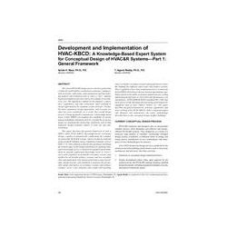 4691 -â Development and Implementation of HVAC-KBCD: A Knowledge-Based Expert System for Conceptual Design of HVAC&amp;R Syste