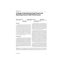 4666 (RP-1119) â A Study of Geothermal Heat Pump and Standing Column Well Performance