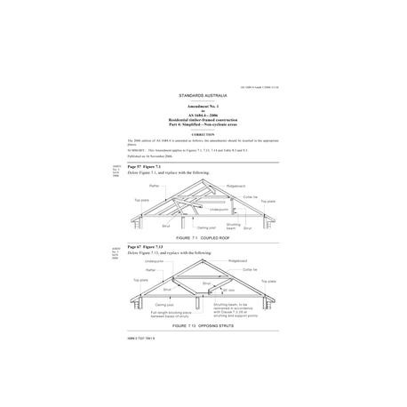 AS 1684.4-2006 AMDT 1 [ Superseded ]