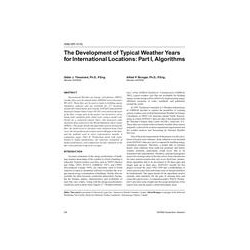 4588 (RP-1015) -- The Development of Typical Weather Years for International Locations: Part I, Algorithms