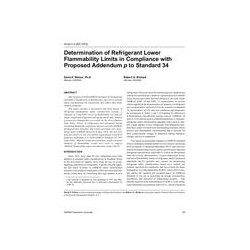 HI-02-07-2 (RP-1073) -- Determination of Refrigerant Lower Flammability Limits in Compliance with Proposed Addendum <i>p&l