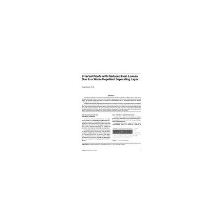 Inverted Roofs with Reduced Heat Losses Due to a Water-Repellent Separating Layer