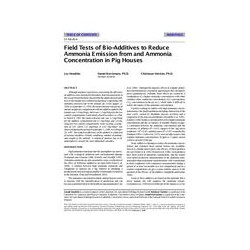 SF-98-26-4 -- Field Tests of Bio-Additives to Reduce Ammonia Emission from and Ammonia Concentration in Pig Houses