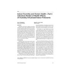 3951 -- Indoor Humidity and Human Health---Part 1: Literature Review of Health Effects of Humidity-Influenced Indoor Pollutants