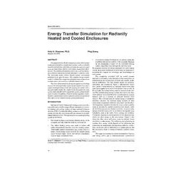 3940 (RP-657) -- Energy Transfer Simulation for Radiantly Heated and Cooled Enclosures