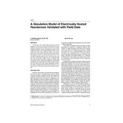 3979 -- A Simulation Model of Electrically Heated Residences Validated with Field Data